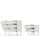 Manhattan Comfort Rockefeller Dresser and Nightstand Set, Off White and Nature 104GMC3 - alternate 6